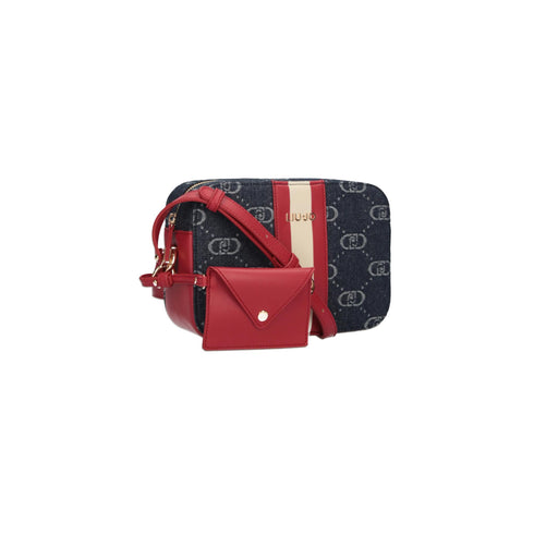 LIU JO Borsa a spalla Borsa Donna Camera in denim logato Blu rosso - Francavilla Moda
